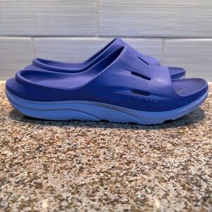 Hoka Lavender-Blue Cushioned Slide Sandals
